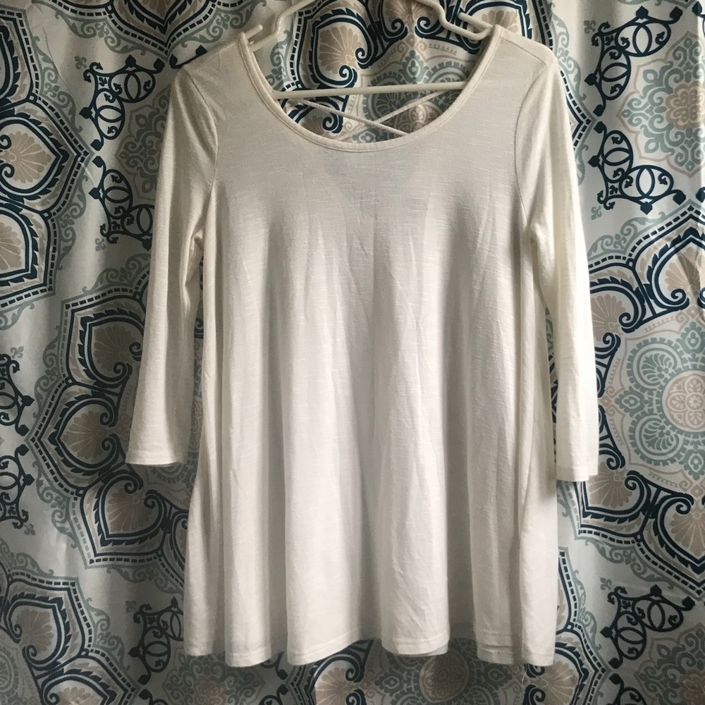 Flowy 3/4 White shirt